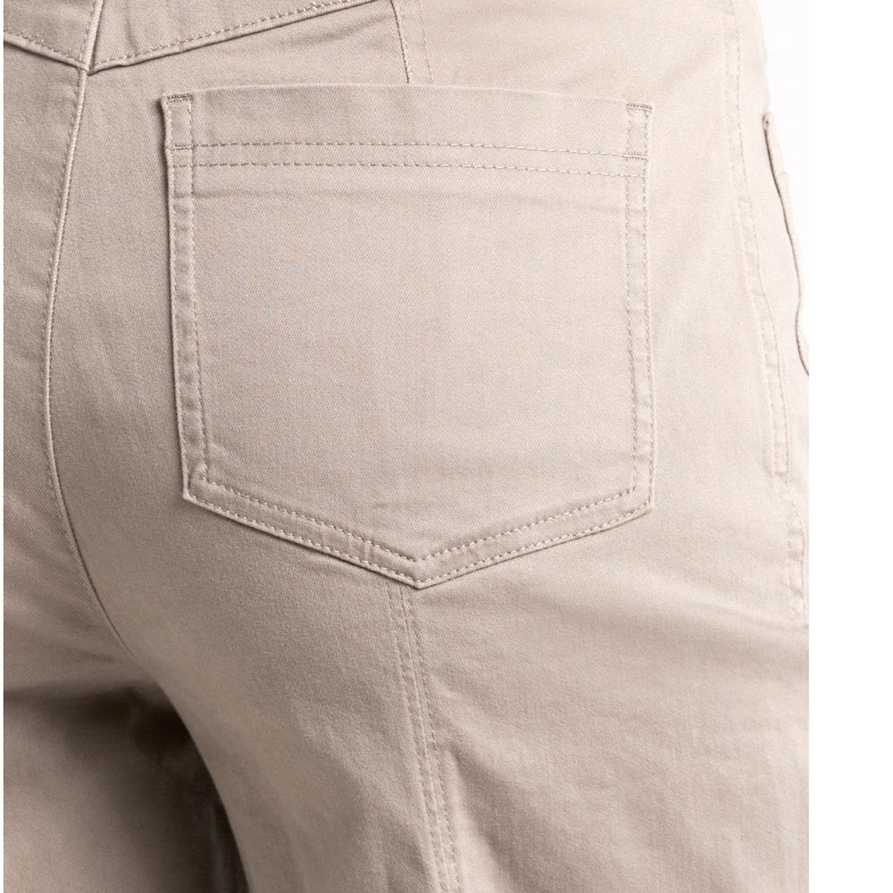 Wit & Wisdom‎ Ab Solution Skyrise High Waist  Exposed Button Wide-Leg Pants - Picture 4 of 7